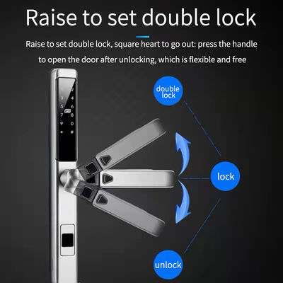 S616 IP65 Waterproof WiFi Smart Fingerprint Door Lock Aluminum Alloy
