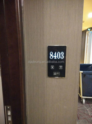 New Model LED Doorplate with LCD Screen 12V ~ 5V and 86 Bottom Box for Hotel Hospital Office