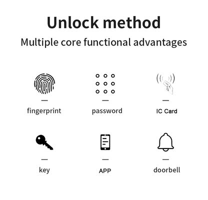 Silver S811 Tuya Smart Door Lock with Fingerprint Unlock and Remote Control for Secure Access