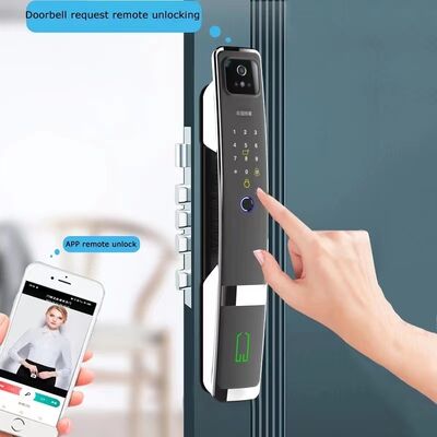 QL-S924MAX 3D Face Tuya Wifi Cerradura Inteligente Fingerprint Password Key Code Smart Door Lock with Camera