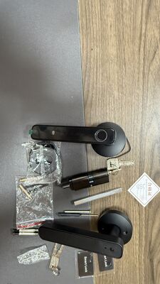 Qleung Smart Handle Lock S604N Fingerprint Password Card Key Unlocking Tuya Smart Home Lock