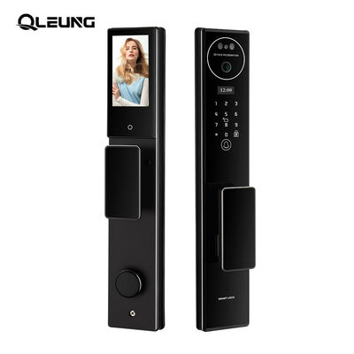 S555 Automatic 3D Face Recognition Smart Door Lock with CNC Process Aluminum Alloy and Tuya Active Video Calling WiFi Access Control