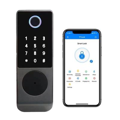 IP65 TTlock Bluetooth Kontrollü Kapı Kilitli Biyometrik Parmak izi