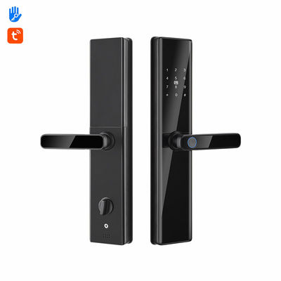 Tempered Glass Elektronik Kapı Kilitleri Wifi Parmak izi Şifre Kilitleri Yatak Odası Kapısı için