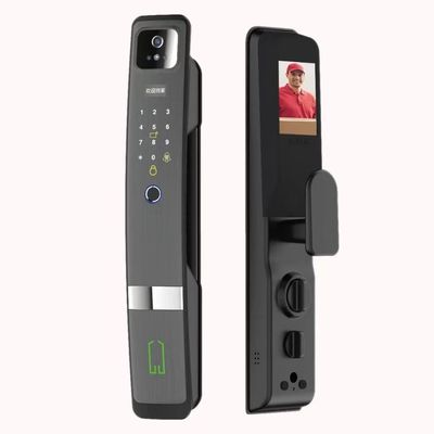 Qleung S924MAX Biometrik Parmak izi HD Kamera Dijital Uzaktan Kumanda Akıllı Kapı Kilitli