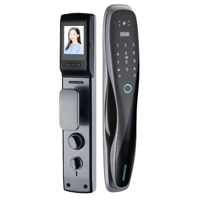 Qleung S928MAX Tam Otomatik Usmart Go Wifi Uzaktan Kontrol Kapı Kilit Parolanı Biyometrik Parmak izi Akıllı Kapı Kilit
