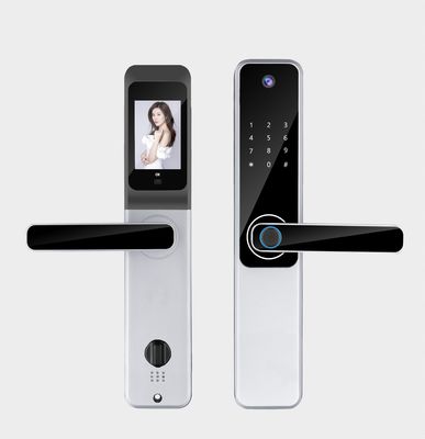 Qleung Tuya Wifi App Kamera Kilitleri Biometrik Parmak izi Tanıma Kodu IC Kart Anahtar S802Pro Ev
