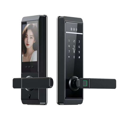 Qleung S810max Yeni Tasarım Tuya Kapı Kilitli Yüz Palma Parmak izi Şifre Kart Anahtar Kilit Aç Tuya Uzaktan Kontrol Akıllı Ev Kapısı Kilitli